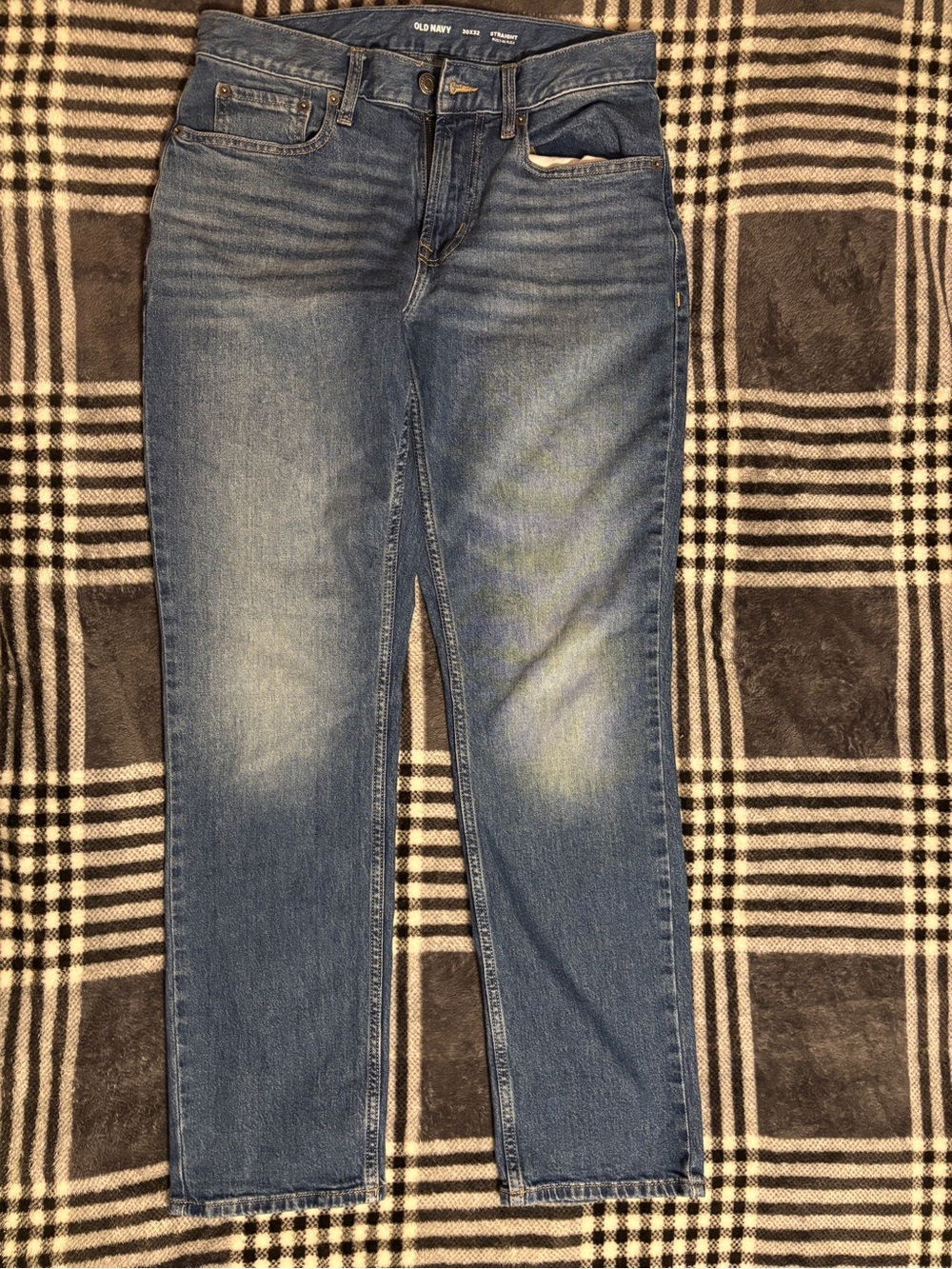 Old Navy Blue Straight Leg Jeans